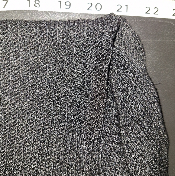 Black Sheer Knit Top - Picture 4 of 5